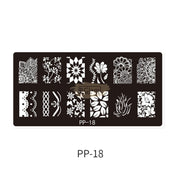 Nail Art Stamping Plates PP Collection PP-18 Nail Stamping Plates