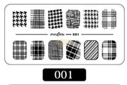 Nail Art Stamping Plates PP0 Collection PP-001 Nail Art Tool