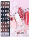 Nail Art Stamping Plates STZ-N Collection STZ-N01 Nail Art Tool