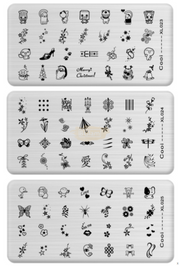 Nail Art Stamping Plates XL Collection XL-024 Nail Art Tool