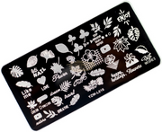 Nail Art Stamping Plates YZW-L Collection YZW-L016 Nail Art Tool