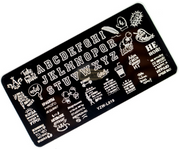 Nail Art Stamping Plates YZW-L Collection Nail Art Tool