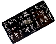 Nail Art Stamping Plates YZW-L Collection Nail Art Tool