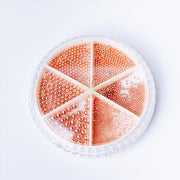 Nail Art Steel Caviar Beads Wheel | Rose Gold (Mixed Sizes) Nail Art