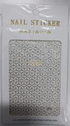 Nail Art Sticker | R136 | Silver Nail Stickers