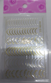 Nail Art Sticker | STZ-GS104 Gold Nail Stickers