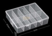 Nail Art Storage Box Clear | 10 Compartments Storage Containers