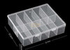 Nail Art Storage Box Clear | 10 Compartments Storage Containers