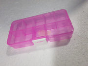 Nail Art Storage Box Pink | 10 Slots Storage Containers