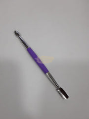 Nail Art Tool - Cuticle Pusher & Spoon - Purple Cuticle Pushers