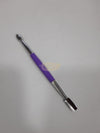 Nail Art Tool - Cuticle Pusher & Spoon - Purple Cuticle Pushers