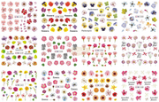 Nail Art Water Decal Stickers - BN Collection 1417-1428 Water Decal