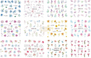 Nail Art Water Decal Stickers - BN Collection 1465-1476 Water Decal