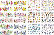 Nail Art Water Decal Stickers - BN Collection 1537-1548 Water Decal