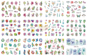 Nail Art Water Decal Stickers - BN Collection 1753-1764 Water Decal