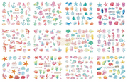 Nail Art Water Decal Stickers - BN Collection 1813-1824 Water Decal
