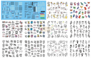 Nail Art Water Decal Stickers - BN Collection Water Decal