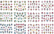 Nail Art Water Decal Stickers - BN Collection Water Decal