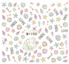 Nail Art Water Decal Stickers - M+ Collection 100 Water Decal