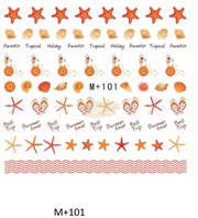 Nail Art Water Decal Stickers - M+ Collection 101 Water Decal