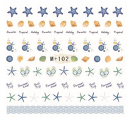 Nail Art Water Decal Stickers - M+ Collection 102 Water Decal