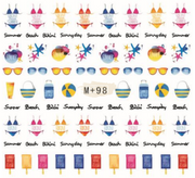 Nail Art Water Decal Stickers - M+ Collection Water Decal