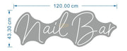 Neon Sign with Remote | White | Nail Bar 120*43.4cm Indoor LED Sign