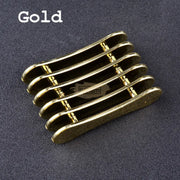 Nail Brush Holder Rack | 5 Grids Gold Salon Furnishing