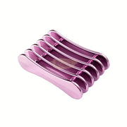 Nail Brush Holder Rack | 5 Grids Purple Salon Furnishing