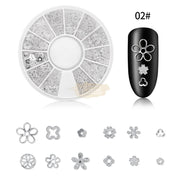 Nail Deco and Silver Rivet Wheel - Available in 6 Designs 2 Nail Art