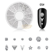 Nail Deco and Silver Rivet Wheel - Available in 6 Designs 5 Nail Art