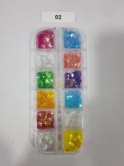Nail Deco Set - M-98 2 Nail Sequins