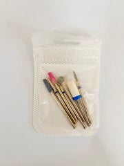 Nail Drill Bit Set 7 Pcs White Pack - 3 Drill Bit