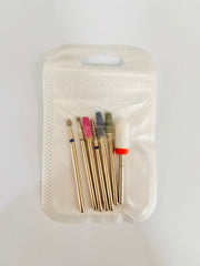 Nail Drill Bit Set 7 Pcs White Pack - 6 Drill Bit