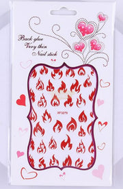 Nail Flame Stickers - Available in 9 variants Nail Art