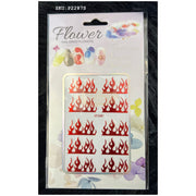 Nail Flame Stickers - Available in 9 variants Nail Art