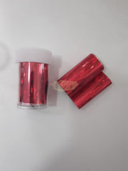 Nail Foil Transfer - Available in 13 designs 12 Red Nail Art