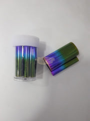 Nail Foil Transfer - Available in 13 designs 25 Green Purple Nail Art
