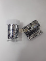 Nail Foil Transfer - Available in 13 designs 28 Zebra Nail Art