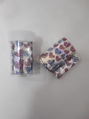 Nail Foil Transfer - Available in 13 designs 32 Heart Nail Art