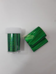 Nail Foil Transfer - Available in 13 designs 9 Green Nail Art