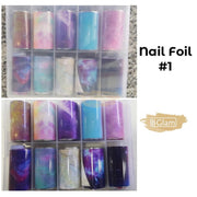 Nail Foil Transfer Set (10 rolls) - Available in 7 designs Nail Foil 1 Nail Art Tool
