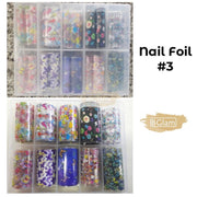 Nail Foil Transfer Set (10 rolls) - Available in 7 designs Nail Foil 3 Nail Art Tool