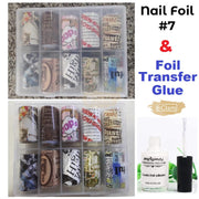 Nail Foil Transfer Set (10 rolls) - Available in 7 designs Nail Art Tool