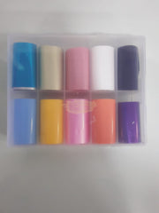 Nail Foil Transfer Set (10 rolls) - Available in 7 designs Nail Art Tool