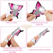 Nail Form | Butterfly Fuchsia & Black Nail Form