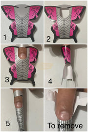 Nail Form | Butterfly Fuchsia & Black Nail Form