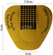 Nail Form | Gold & Black Competitive Edge Horseshoe Shape Nail Form