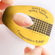 Nail Form | Gold & Black Competitive Edge Horseshoe Shape Nail Form
