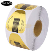 Nail Form | Gold & Black Competitive Edge Horseshoe Shape 500 pcs (1 Roll) Nail Form